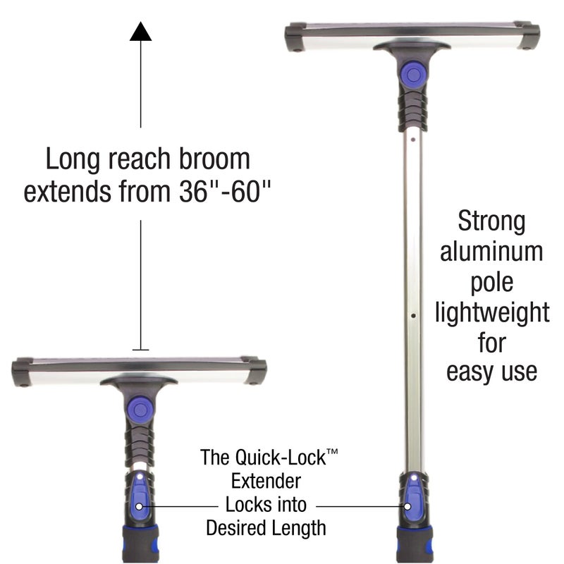 SubZero 80052 52" Extension Quick-Release Handle Ice Scraper and Pivoting Snow Broom (Colors May Vary) - Image 2